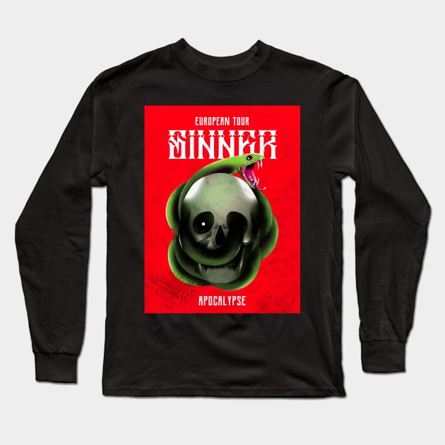 Sinner Apocalypse Long Sleeve T-Shirt by AladdinHub